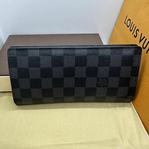 極美品★ルイヴィトン LV LOUIS VUITTON ダミエ 【ポルトフォイユ・ブラザ】★長財布★オシャレ