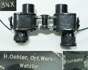 H.Oehler.Opt Werke wetzlar　独製　双眼鏡0227P5h