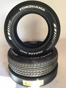 ★人気ホワイトレター★YOKOHAMA PARADA PA03 ヨコハマ パラダ 215/60R17c 109/107s 中古品2本