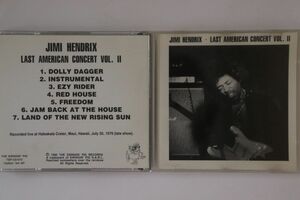 ルクセンブルグCD Jimi Hendrix Last American Concert Vol. II TSPCD072 SWINGIN PIG /00110