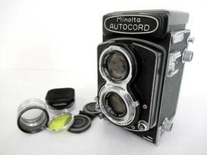 【MINOLTA/ミノルタCHIYODA/千代田光学】巳①28//AUTOCORD Ⅲ型/VIEW ROKKOR 1:3.2 f=75mm