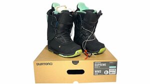 1円●箱付き●バートン BURTON●SUPREME サプリーム アジアンフィット●スノボブーツ●6.5 23.5㎝●WMS2016●ウィメンズ スノーボード 黒