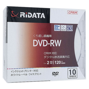 RiTEK 録画用 DVD-RW 2倍速 10枚組 RIDATA DVD-RW120.10P SC A [管理:1000022415]