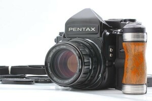 使用感少なめ★ ペンタックス 67 後期 TTL プリズムファインダー 105mm F/2.4 レンズ Pentax 中判フィルムカメラ 完動品 モルト交換済み