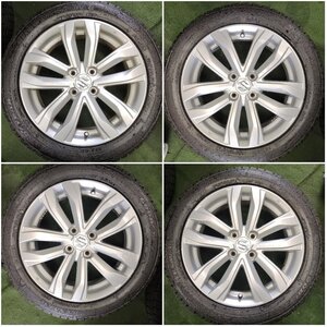 ★中古品★スズキ スイフト ZC72S 純正 ホイール ENKEI 16×6J+45100-4H GOODYEAR ICENAVI 6 185/55R16 スタッドレス【他商品と同梱歓迎】