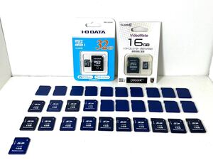 中古31枚 SDカード 1GB 動作未確認 プラス MicroSDカード2枚