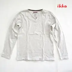 【ikka】イッカ　ヘンリーネック　ロンT　M　0119