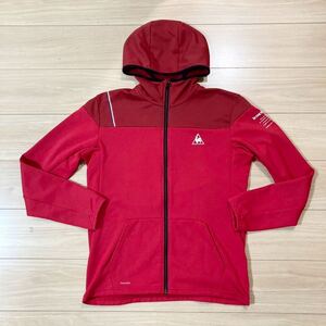 le coq sportif ルコック ジップアップパーカー スウェットパーカー Lサイズ 赤 美品