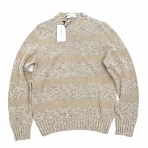 I0598S 未使用品 Settefili/Cashmere リネンコットン ニット 【サイズ：46/XS】 ベージュ セッテフィーリ カシミア