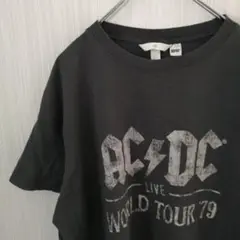 H＆M　Tシャツ　半袖　AC DC　バンドT