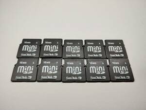 10枚セット　16MB　メガバイト　SanDisk　miniSDカード　メモリーカード ミニSDカード