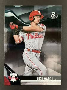 Topps MLB 2021 Bowman platinum トッププロスペクト #TOP-10 NICK MATON ニック・メイトン