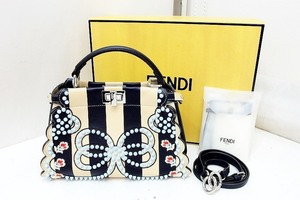 フェンディ FENDI ストア限定デザイン ミニ ピーカブー 2WAYバッグ 銀座SIX購入 8BN244 9GP ok4412192845