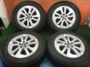 14g-368)冬 195/65R15 DUNLOP Winter Maxx WM02 8.5分山 トヨタ純正 プリウス50系