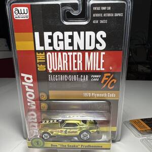 AUTO WORLD 4 Gear☆Gold Chrome Don ☆The Snake☆ Prudhomme☆HOスロットカー