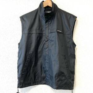 【U.P.renoma】ユーピーレノマ ジップアップ ベスト トップス シャカシャカ メッシュ アウトドア ジャケット ブラック メンズ M/Y4605UU