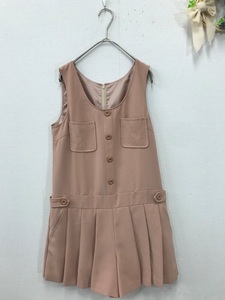 1051　レディース　【　JILL　STUART　】　　オールインワン　ショートパンツ　　サイズ:M　　 色：オレンジベージュ