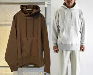 新品 36 KAPTAIN SUNSHINE Hoody Pullover キャプテンサンシャイン スウェット パーカー フーディー 裏毛 ブラウン ヴィンテージ 茶色