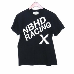 NEIGHBORHOOD NBHD RACING TEE Sサイズ ブラック レーシングTシャツ ネイバーフッド 半袖カットソー