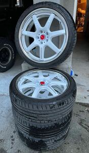 WORK T7R +CST AD-R9 19inch 8J +42 + 225/40R19 ミニバンに