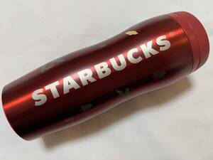 STARBUCKS ホリデー2020カーヴドステンレスボトルレッド 355ml スターバックス タンブラー スタバ 【中古】