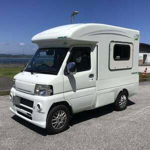 日産ピーズフィールドクラフト製　軽キャンピングカー、ヤドカリになります。A/T 23年式　走行25000キロ　希-少車両