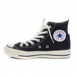 コンバース CONVERSE ALLSTAR CANVAS J HI オールスター キャンバス ジャパン ハイカット スニーカー シューズ 24cm 黒 白 レディース