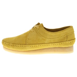 Clarks クラークス Weaver イエロー スエード レザー シューズ 8 1/2