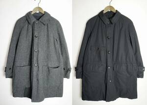 名作 美品15AW Engineered Garmentsエンジニアドガーメンツ Reversible Coat Nyco Ripstop リバーシブル コート ヘリンボーン 灰420N▲