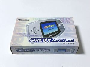 新品同様 GBA 本体 シルバー 動作確認済み ゲームボーイ アドバンス 外箱 説明書 GAMEBOY ADVANCE Nintendo 美品
