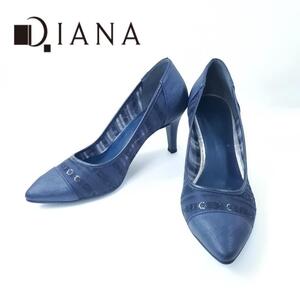 DIANA ダイアナ パンプス シースルー ポインテッドトゥ メッシュ 23cm レディース 日本製 hws01188