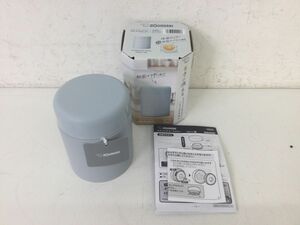 ●営KZ396-60 【未使用品】 ZOJIRUSHI ステンレススープジャー SW-KA40-HL アイスグレー 400ml 保温保冷両用 FOOD JAR 象印