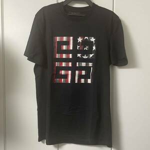 givenchy ジバンシー Tシャツ 星条旗 ロゴ ブラック 黒 S 