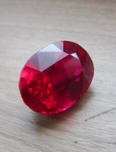 超綺麗★鑑別書付　お手本のピジョンブラッド　ルビー　約9.90ct　ルース　リングやペンダントに！ 