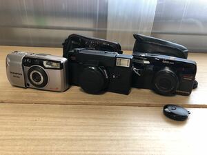 141 F【中古】OLYMPUS、Konica フィルムカメラ３点まとめ売り　