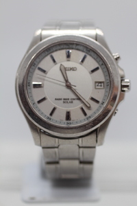 【SEIKO】RADIO CONTROL SOLAR 7B2210BAR STAINLESS STEEL MOVEMENT JAPAN 中古品時計 24.10.20