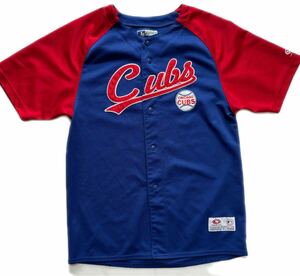 【古着】MLB CHICAGO Cubs シカゴカブス TRUE FAN トゥルーファン ゲームシャツ ユニフォーム