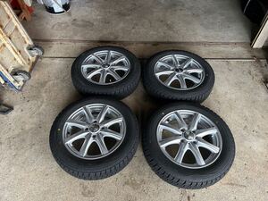 Ｊ1 155/65R14 ダンロップWM02 2022年製　9分山　　ホイール14インチ　4.5JJ ＋45 100 4穴　ハブ径65mm 