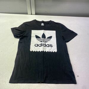 送料無料★adidas アディダス★半袖Tシャツ トップス★ブラック★ユニセックス　Sサイズ#40601sj96