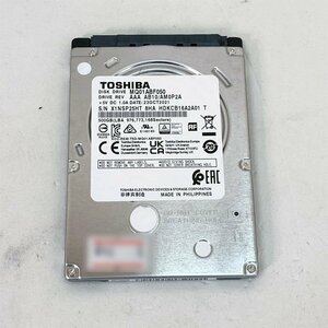 2.5インチ 7mm 500GB SATA接続 6Gbps 状態正常 ★ TOSHIBA MQ01ABF050 5,400rpm 電源投入回数4121回 使用時間5785時間 #5-176