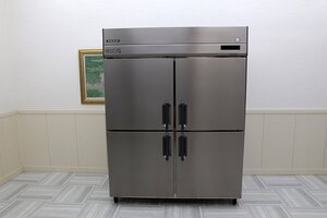 使用僅か！23年製 フクシマガリレイ 縦型 4ドア 1500×800 冷凍庫 動力 三相200V フリーザー GRD-154FMD 厨房店舗業務用：検ホシザキ