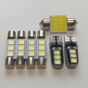 USトヨタ 2代目 タコマ 超爆光！T10 LED ルームランプ 7点セット キャンセラー内蔵 ホワイト /6/f3/t31