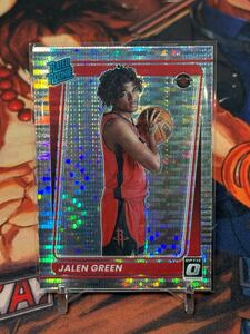 2021 Panini Donruss Optic #159 Jalen Green Rated Rookie Silver Pulser RC ルーキーカード