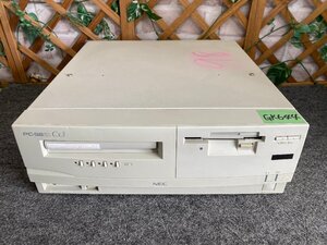 【送140サイズ】NEC　PC-9821Cx3　P-100/MEM15.6MB/HDD欠 FDDより起動OK CDドライブ未チェック FM音源OK 型番ラベル欠 MIDIボードなし