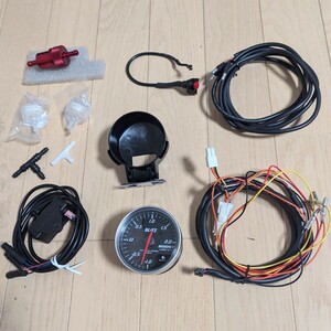 訳有 BLITZ RACING METER SD BOOST METER WHITE LED / RED Pointer Model 60パイ ブリッツ ブースト計 ブーストメーター ブーストセンサー