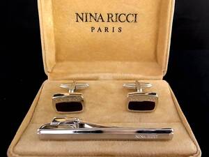 ■新品N■№1300 【NINARICCI】ニナリッチ 【シルバー】■カカフス＆ネクタイピン セット♪