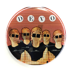 58mm デカ缶バッジ DEVO ディーヴォ Duty Now For The Future 生存学未来編 Power Pop YMO テクノポップ