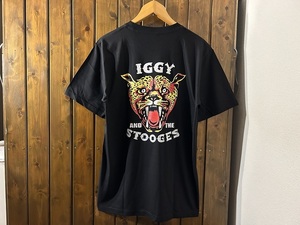 新品★イギーポップ & ストゥージズ　ワイルドシング　プリントTシャツ【L】★ガレージロック/パンク/IGGY POP/STOOGES/WILD THING