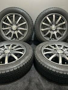 155/65R14 ブリヂストン/VRX2 17年製 ホンダ 純正 14インチ 4.5J ＋40 100 4H スタッドレス バリ山　4本 N-WGN N-BOX N-ONE