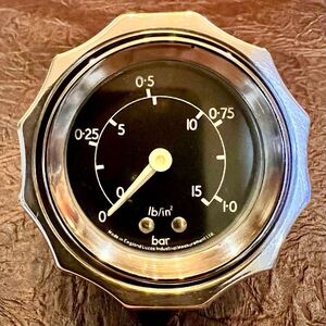 z1 z2 Lucas 0-15psi pressure gauge old stock カワサキ ルーカス プレッシャーゲージ 検/ 当時物 朝日電装 スチュワートワーナー スミス